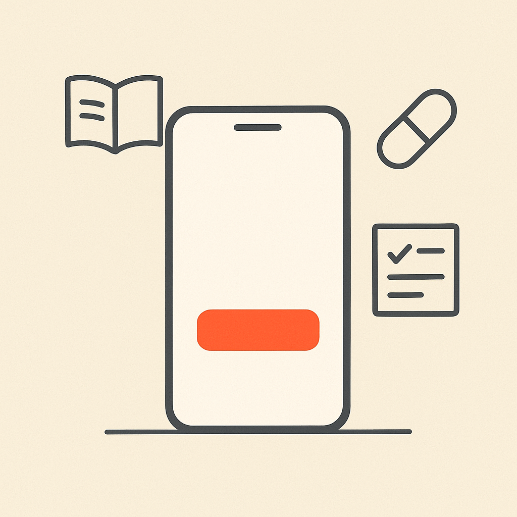 General landing image showcasing the app